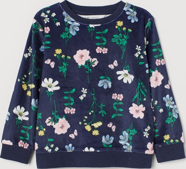 

Свитшот H&M 0865085 122-128 см Темно-синий