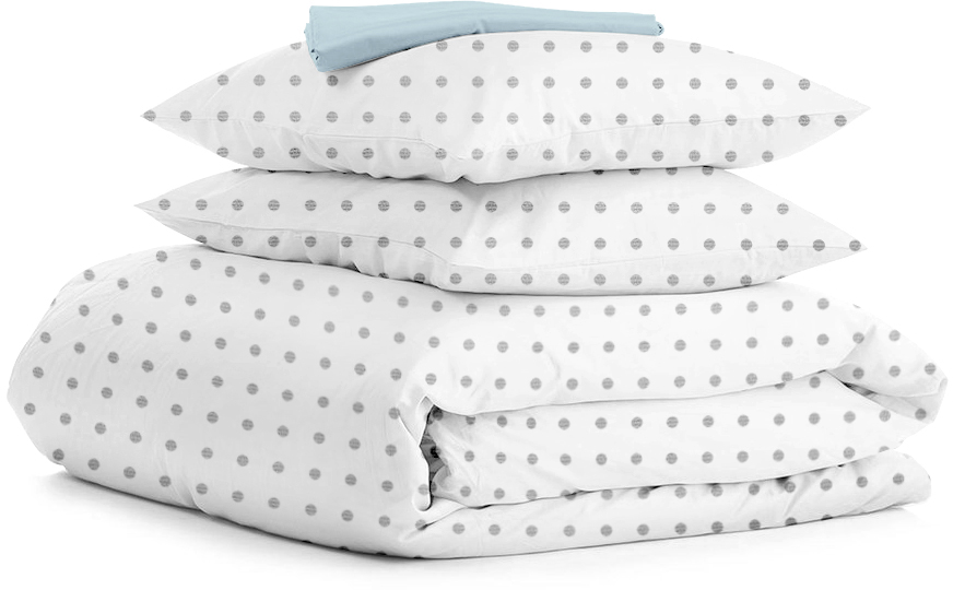 

Комплект постельного белья Cosas Семейный натуральный Dots Grey El-Blue 2x160