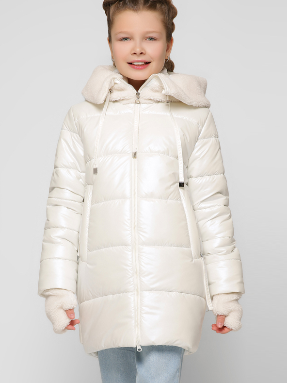 

Зимнее пальто X-Woyz DT-8303-3 122-128 см Молочное