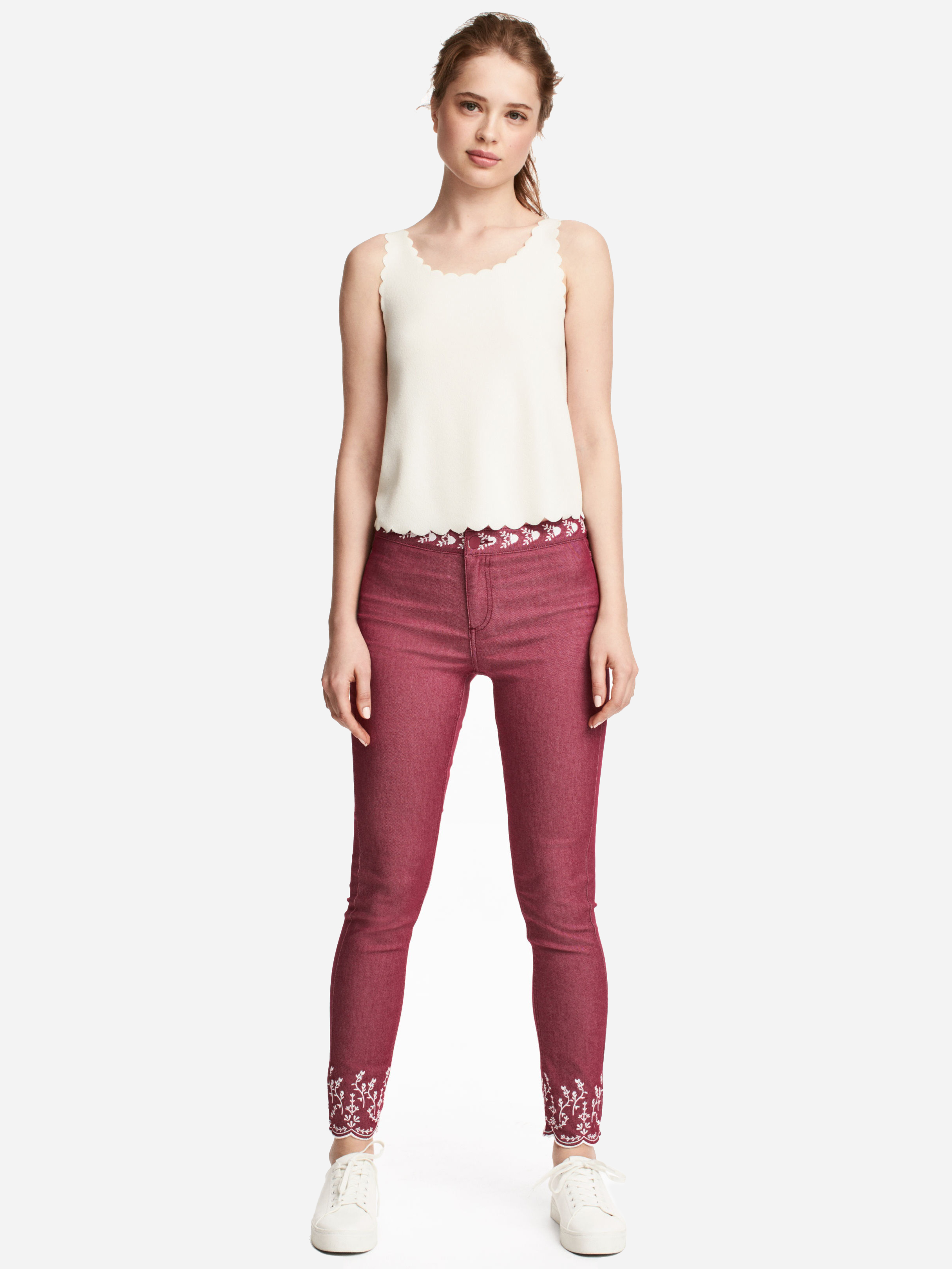 

Брюки H&M 4765585-ABDP 36 Темно-розовые