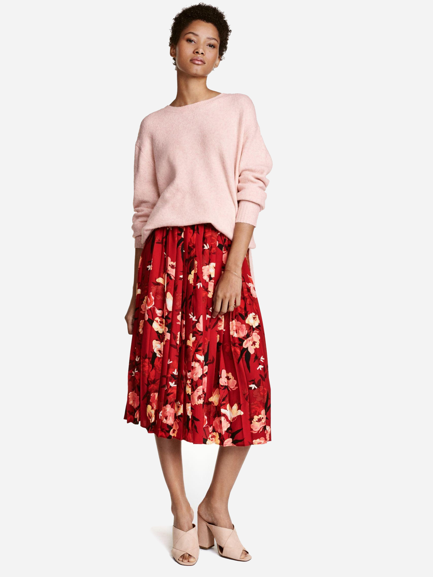 

Юбка H&M 4395884-AAPQ 36 Красная