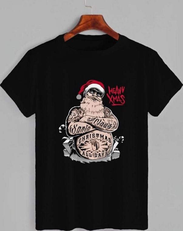 Акція на Футболка жіноча JHK Heavy Christmas TSRLCMF-BK/NG 2XL Чорна від Rozetka