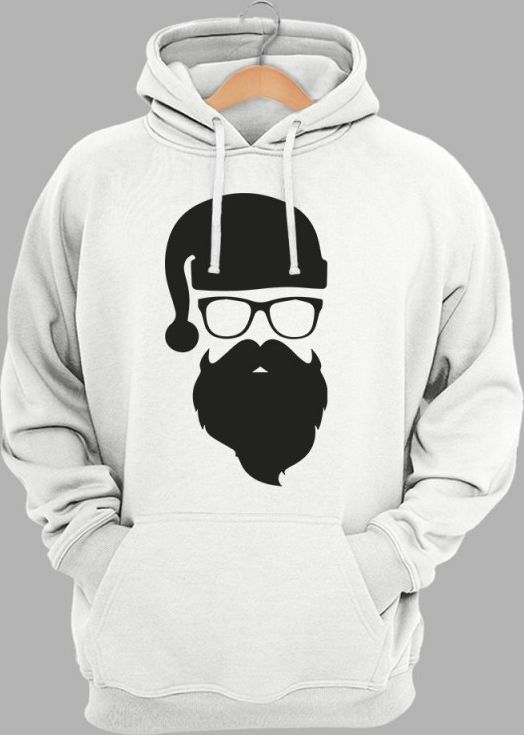 

Худи с новогодним принтом JHK Hipster Santa SWRAKNG-WH/NG XXL Белое
