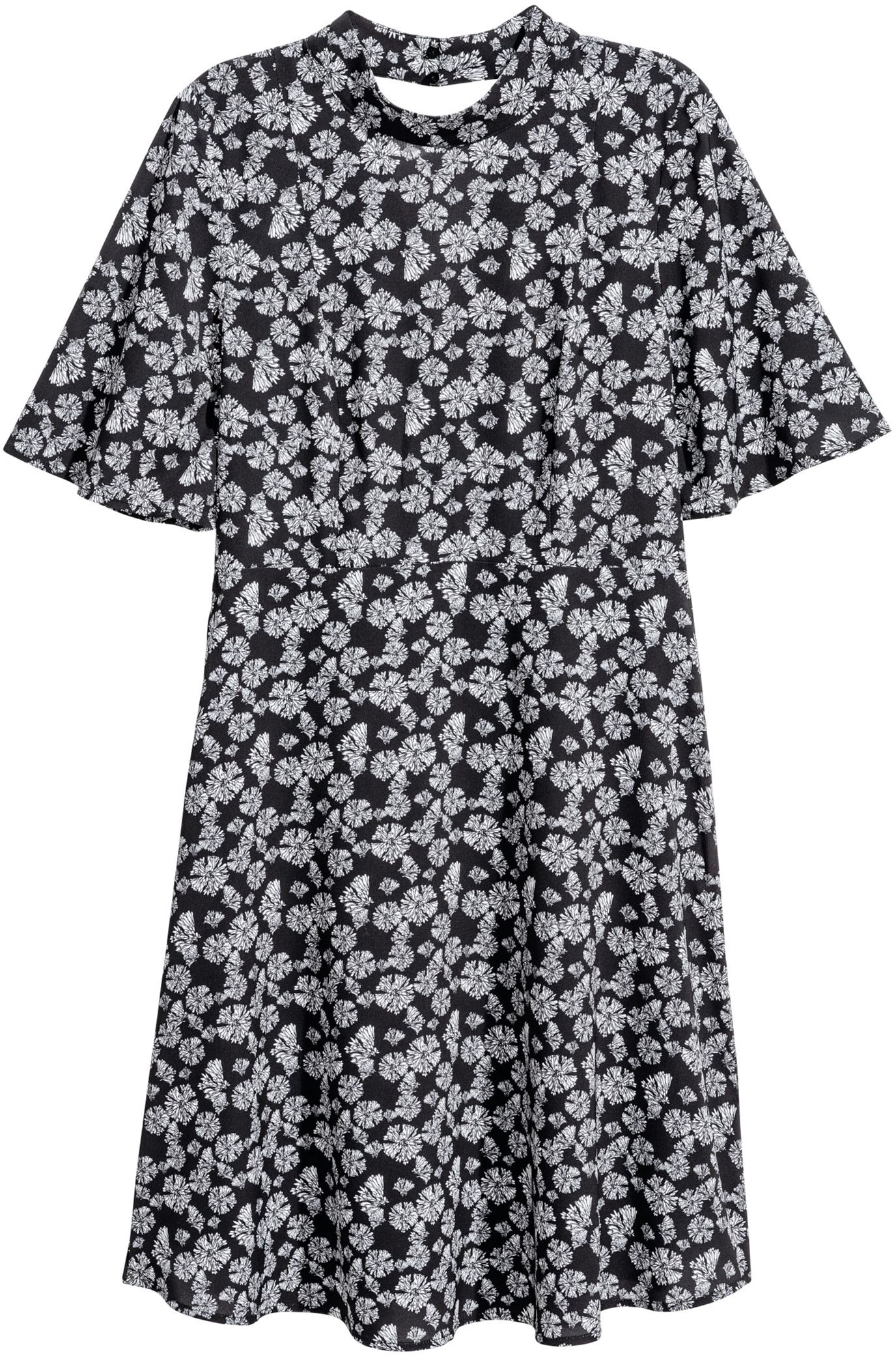 

Платье H&M 412-5125935 40 Черный/Узоры