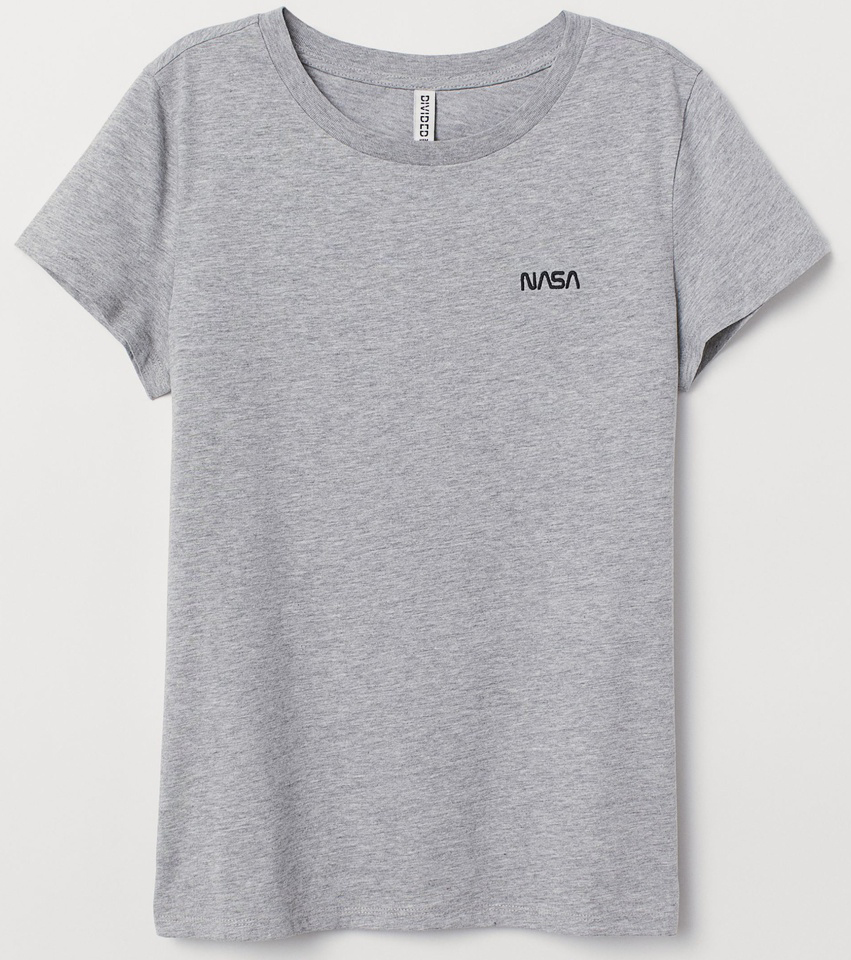 

Футболка H&M 0717490_nasa S Серая