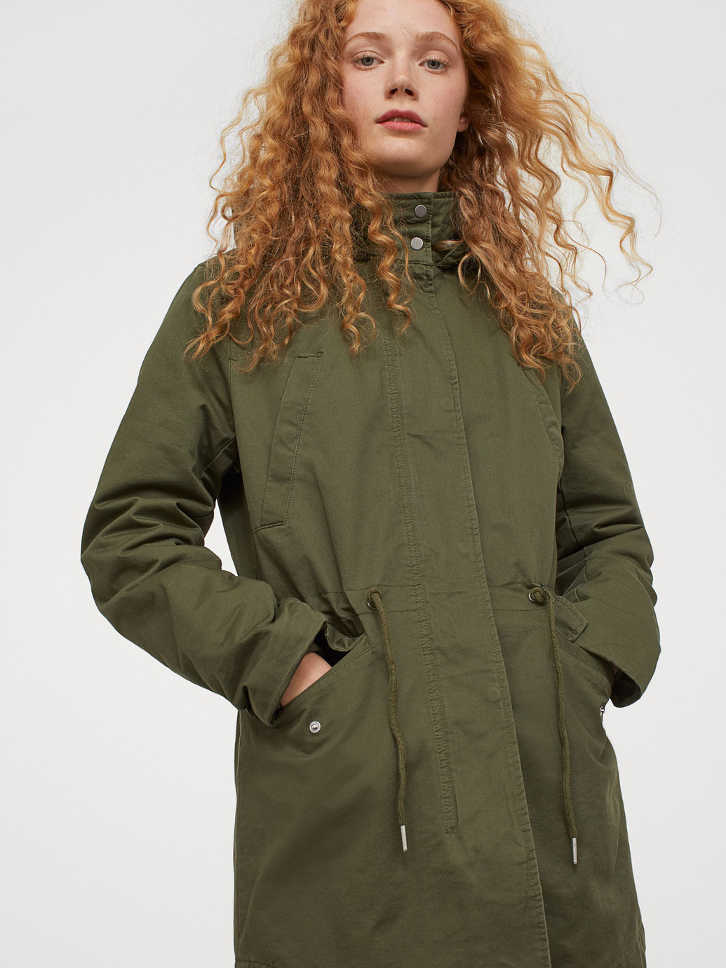 

Парка H&M 0742561_хаки L Хаки