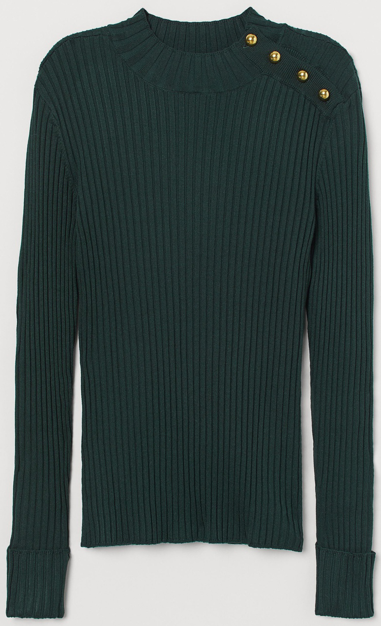 

Джемпер H&M 0785665_зол.пуг. XS Темно-зеленый