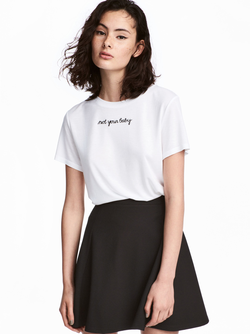 

Футболка H&M 0490793_no.your.baby S Белая