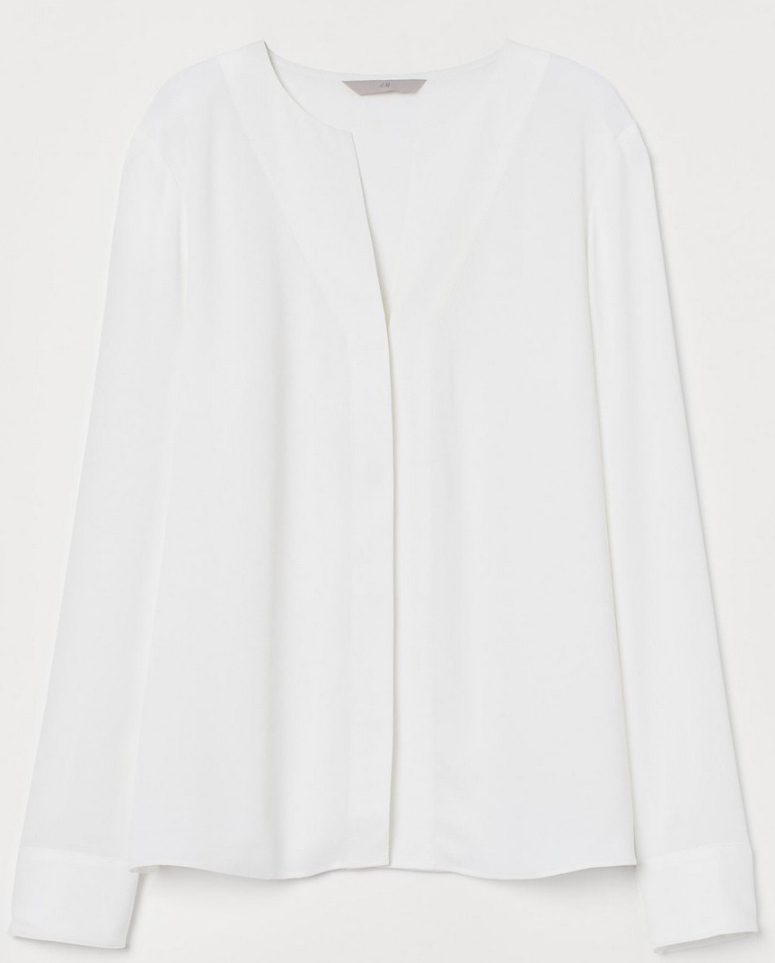 

Блузка H&M 846025  Белая, Блузка H&M 846025 42 Белая