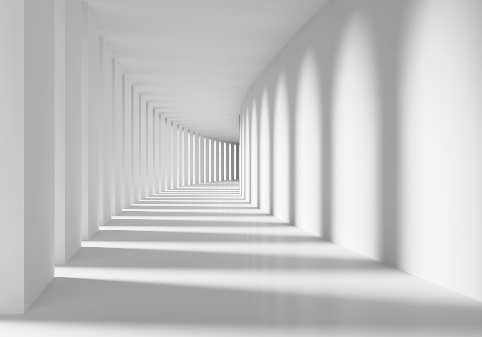 

Фотообои 3D 'Коридор с колонами' (3370) , Иней