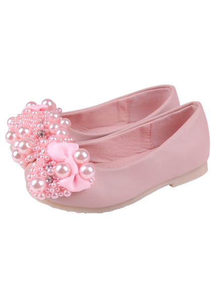 

Балетки с бусинами 34 (20 см) 1010-light pink светло розовый цвет