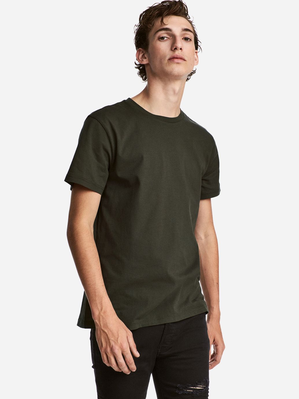 

Футболка H&M 0541491  Хаки, Футболка H&M 0541491 S Хаки