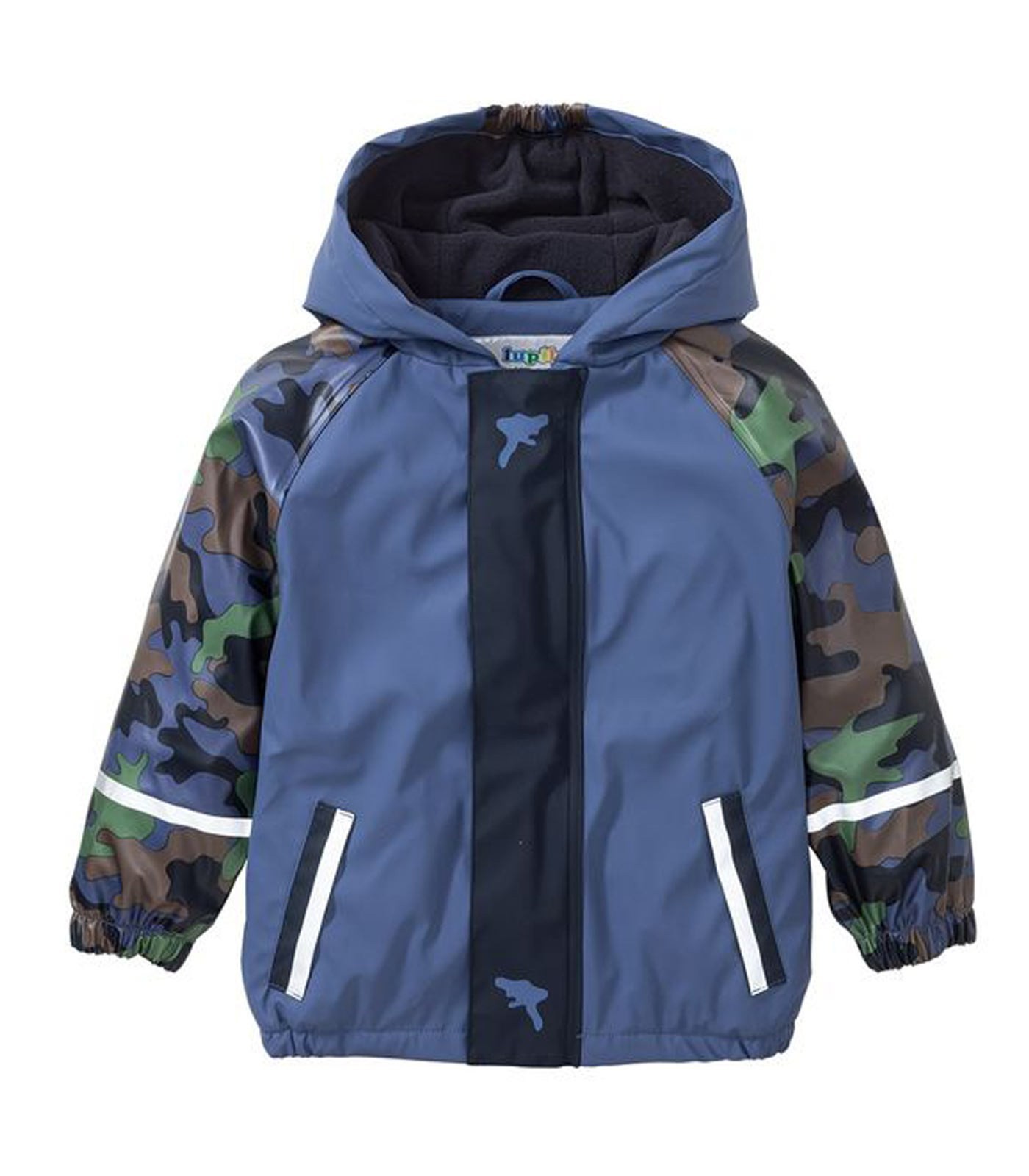 

Детский дождевик для мальчика Lupilu Грязепруф камуфляж 110-116 см с утеплителем на флисе 1604-2