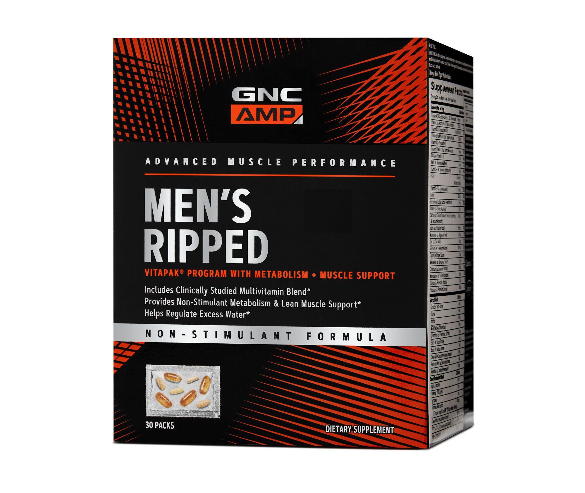 

Витамины GNC AMP Men's Ripped Vitapak Non Stim 30 пакетов (4384303341)