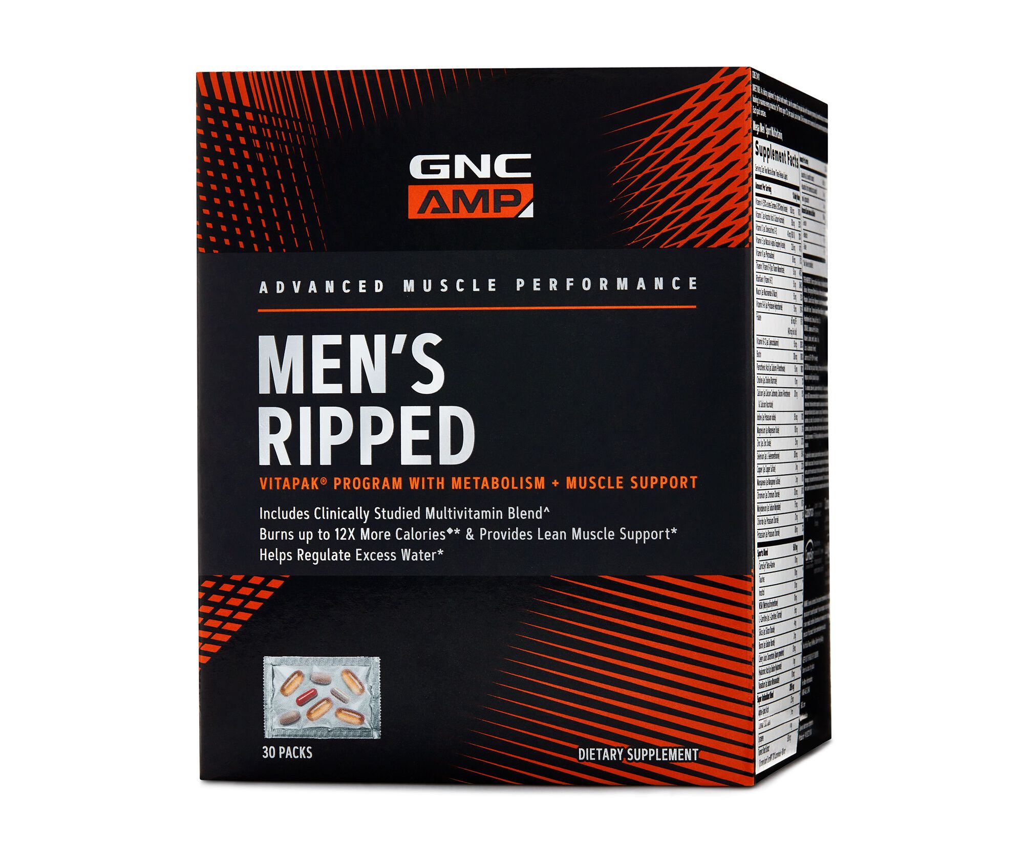 

Витамины GNC AMP Men's Ripped Vitapak Metabolism + Muscle Suppor 30 пакетов (4384303341)