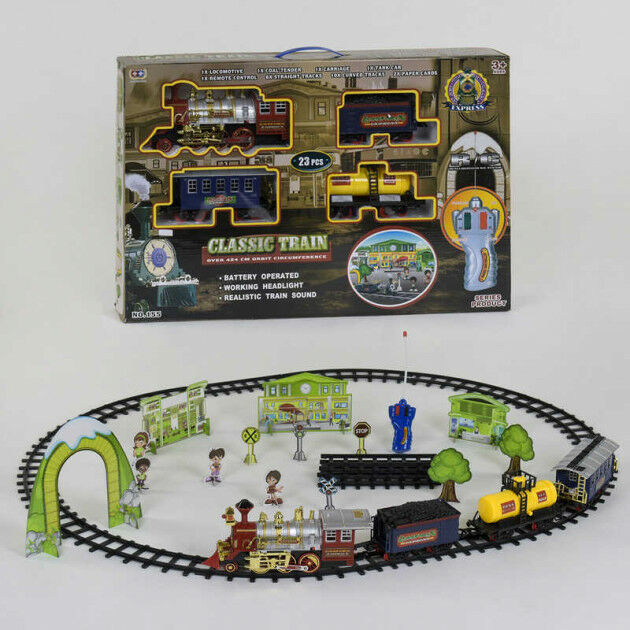 

Детская железная дорога на радиоуправлении Small Toys "Classic Train" 155 длина пути 424 см