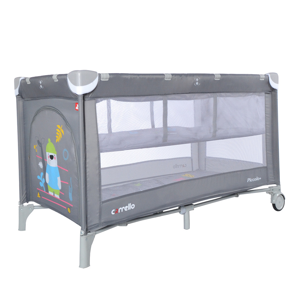

Манеж-кровать CARRELLO Piccolo+ CRL-9201/2 Ash Grey со вторым дном