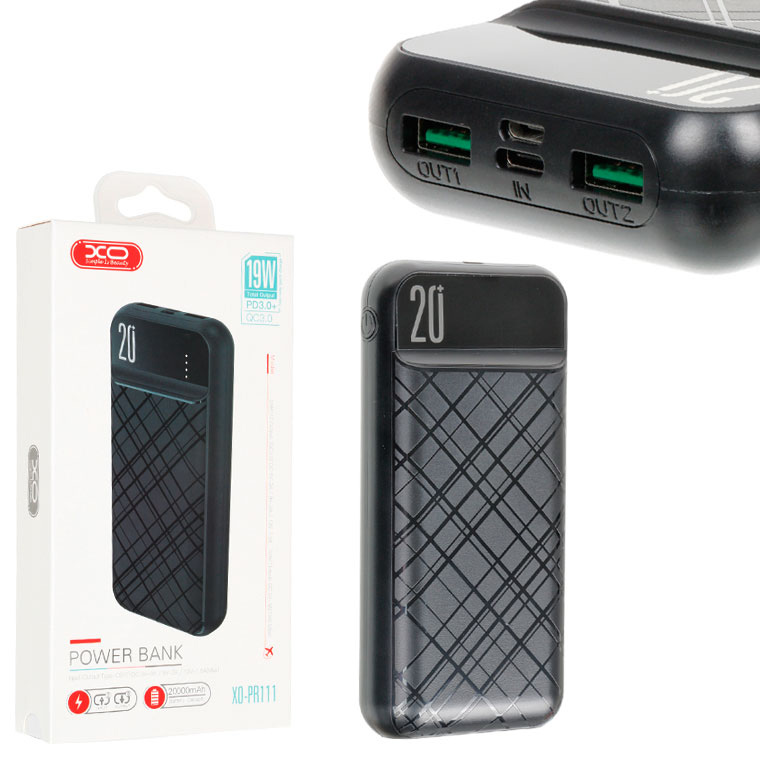 

Power Bank XO PR111 20000 mAh черный