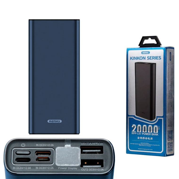 

Power Bank Remax Kinkon RPP-137 20000 mAh синий
