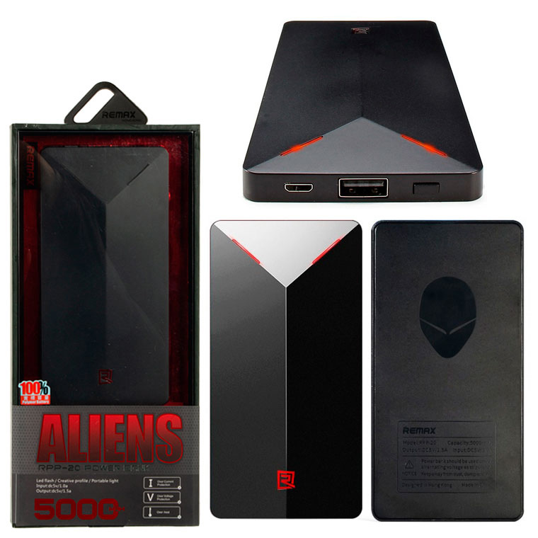 

Power Bank Remax Alien RPP-20 5000 mAh черный