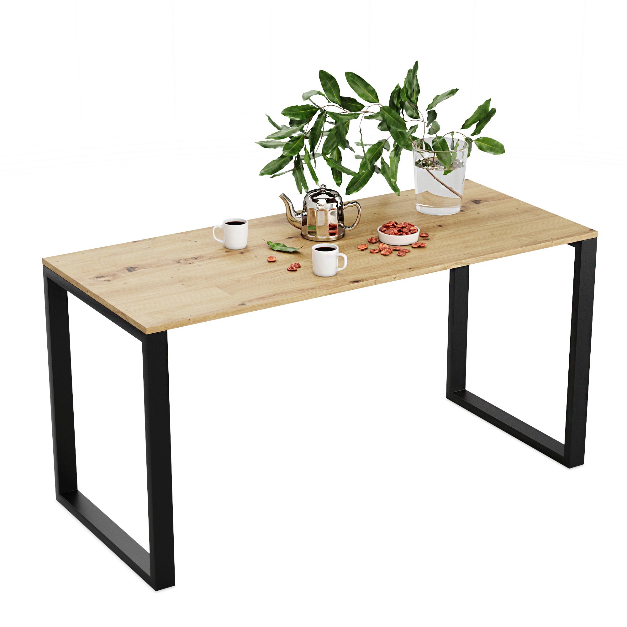 

Стол Vian-Dizain van 12 135*65 Дуб Артизан черный 40*20