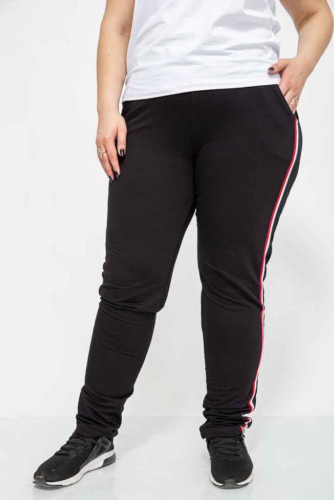 

Спорт брюки женские 102R086 цвет Черный XXL