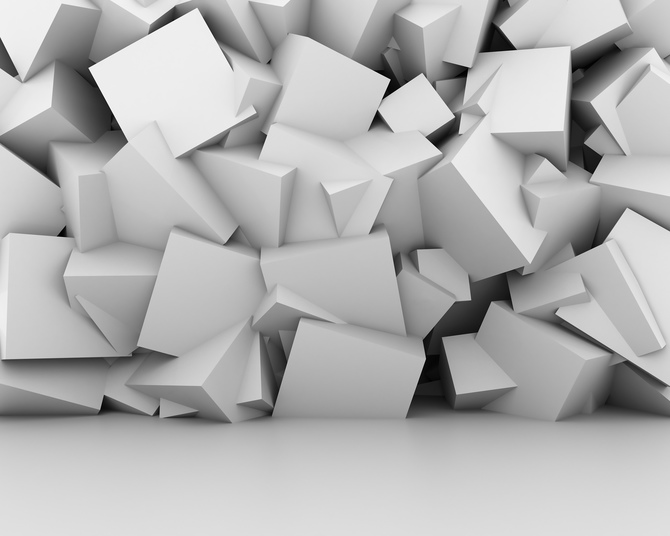 

Фотообои 3D 'Стена из кубов' (2562) , Гладь