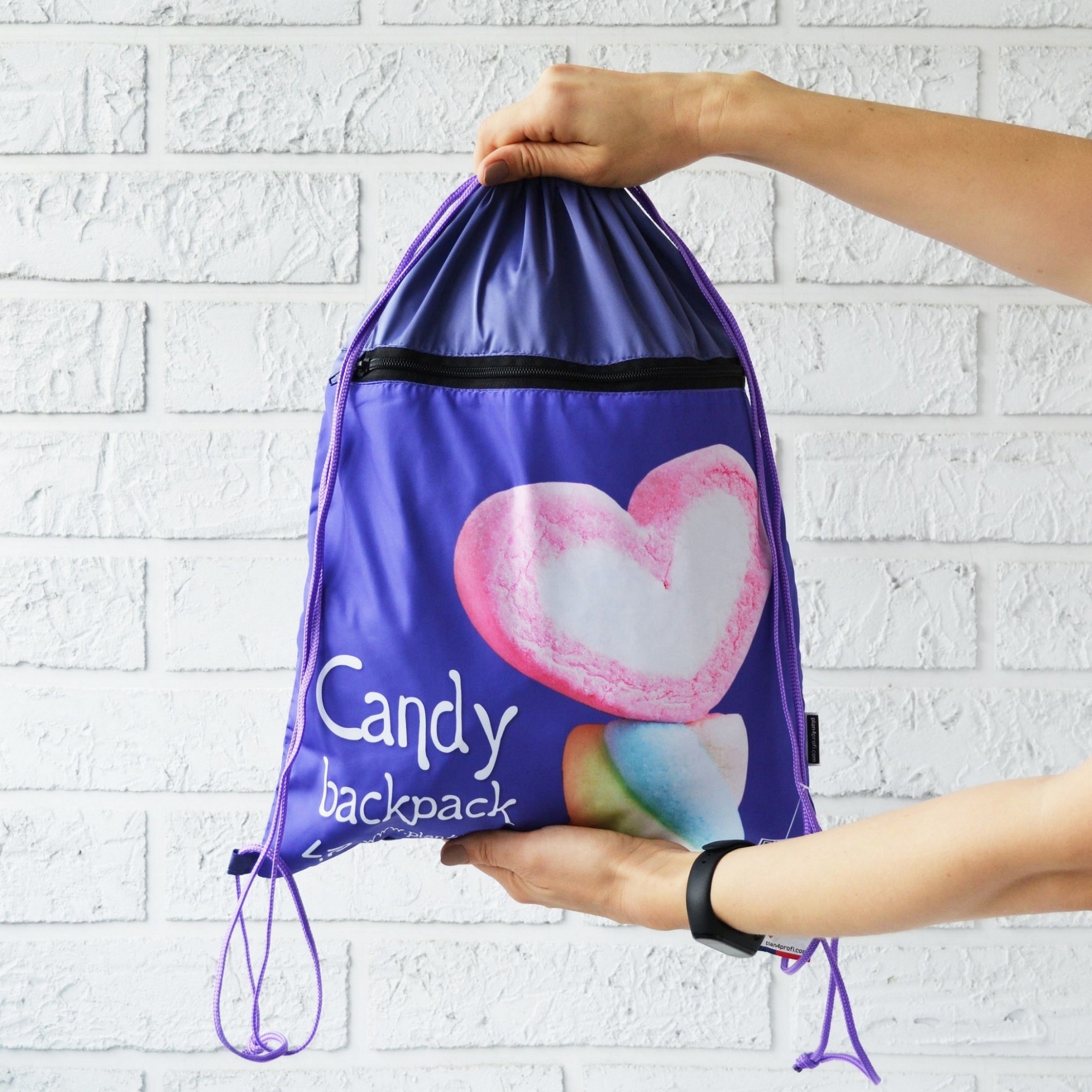 

Рюкзак-сумка для одежды и обуви 4Profi "Candy", violet Лаке 46075