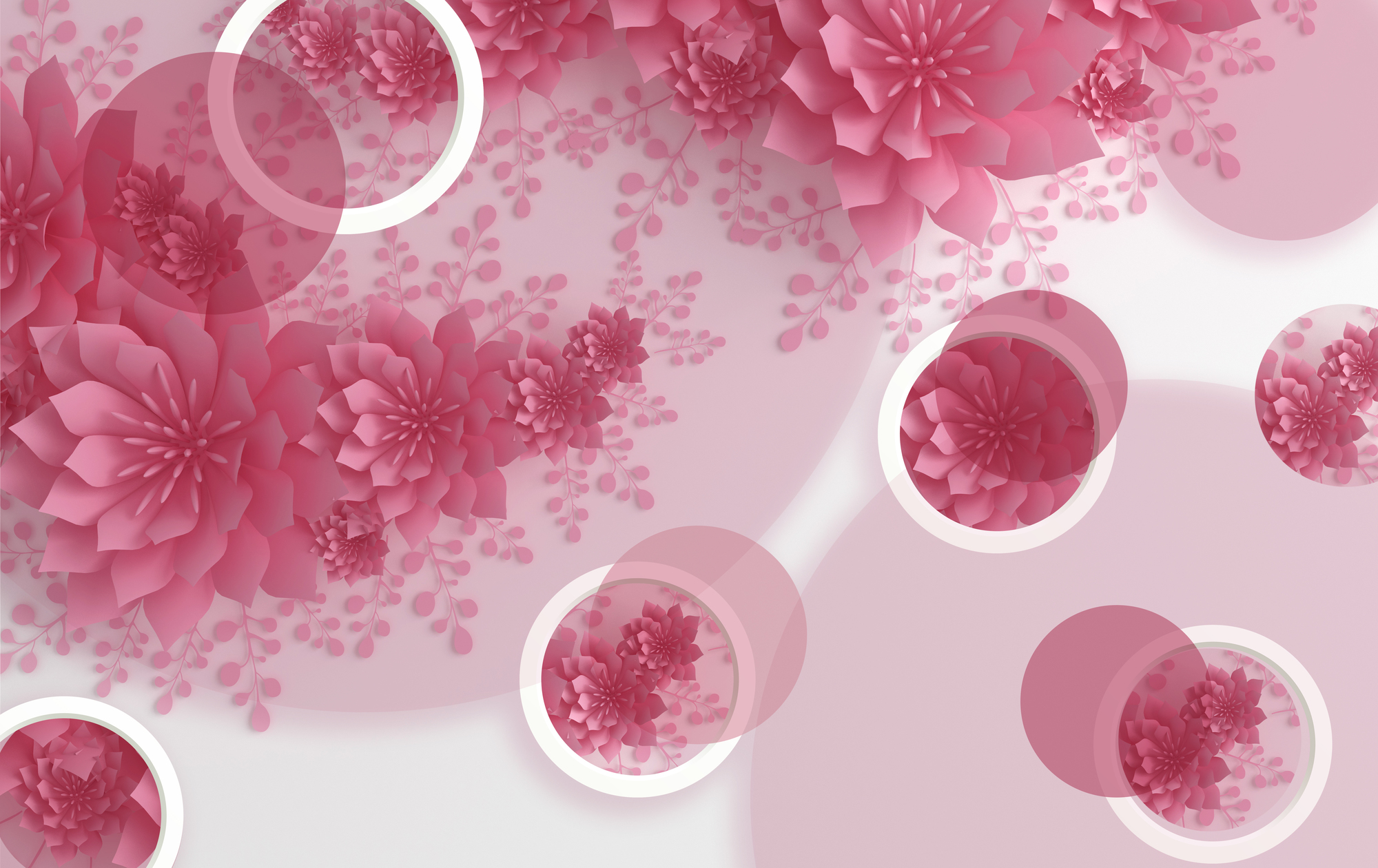 

Фотообои 3D 'Абстрактные цветы' (4045) , Кожа