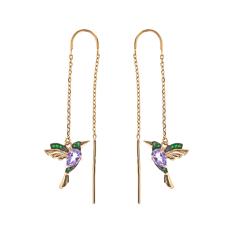 

Серьги-протяжки Diamant С2024-03