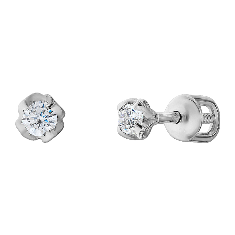 

Серьги-пусеты Diamant с2226б