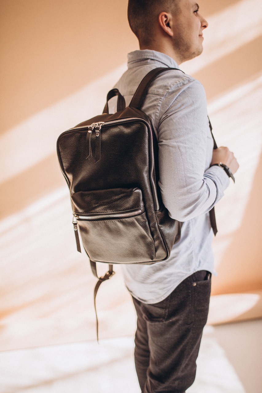 

Рюкзак кожаный Bagster ручной работы