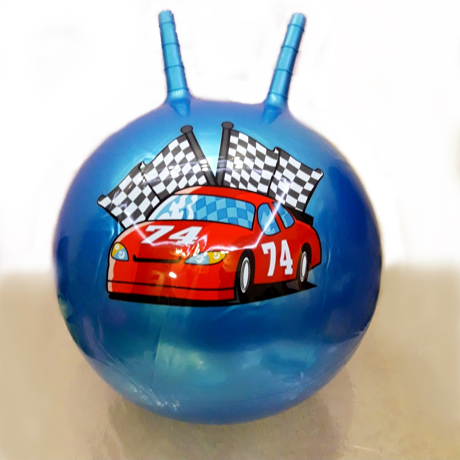 

Мяч для фитнеса детский с рожками d 45 см, фитбол Car Синий