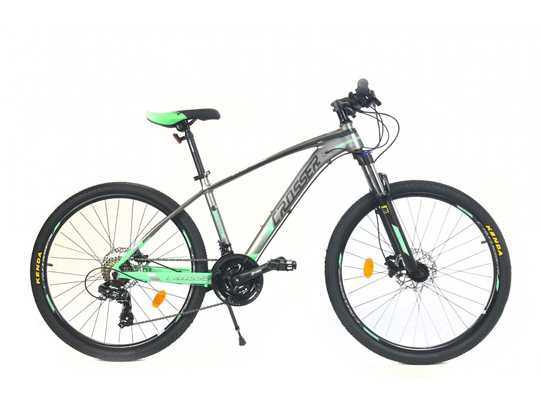 

Велосипед Crosser Х880 27,5" 17" Grey / Green (27,5*Х880*17 (2*9))