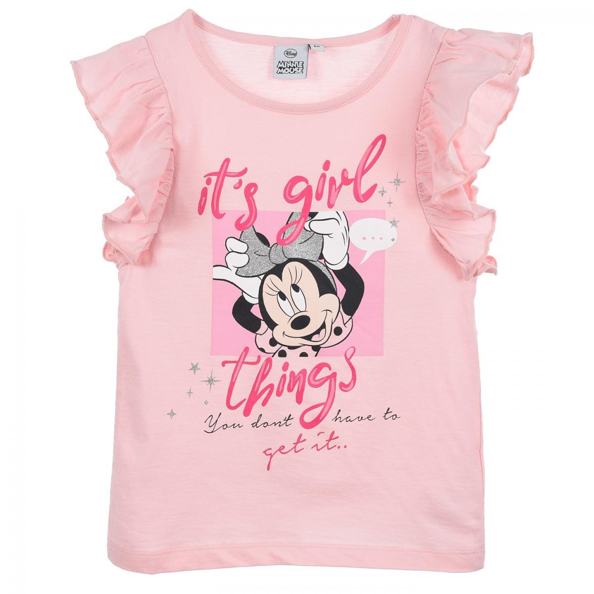

Футболка Disney Minnie Mouse (Минни Маус) 116 см Розовый UE10342