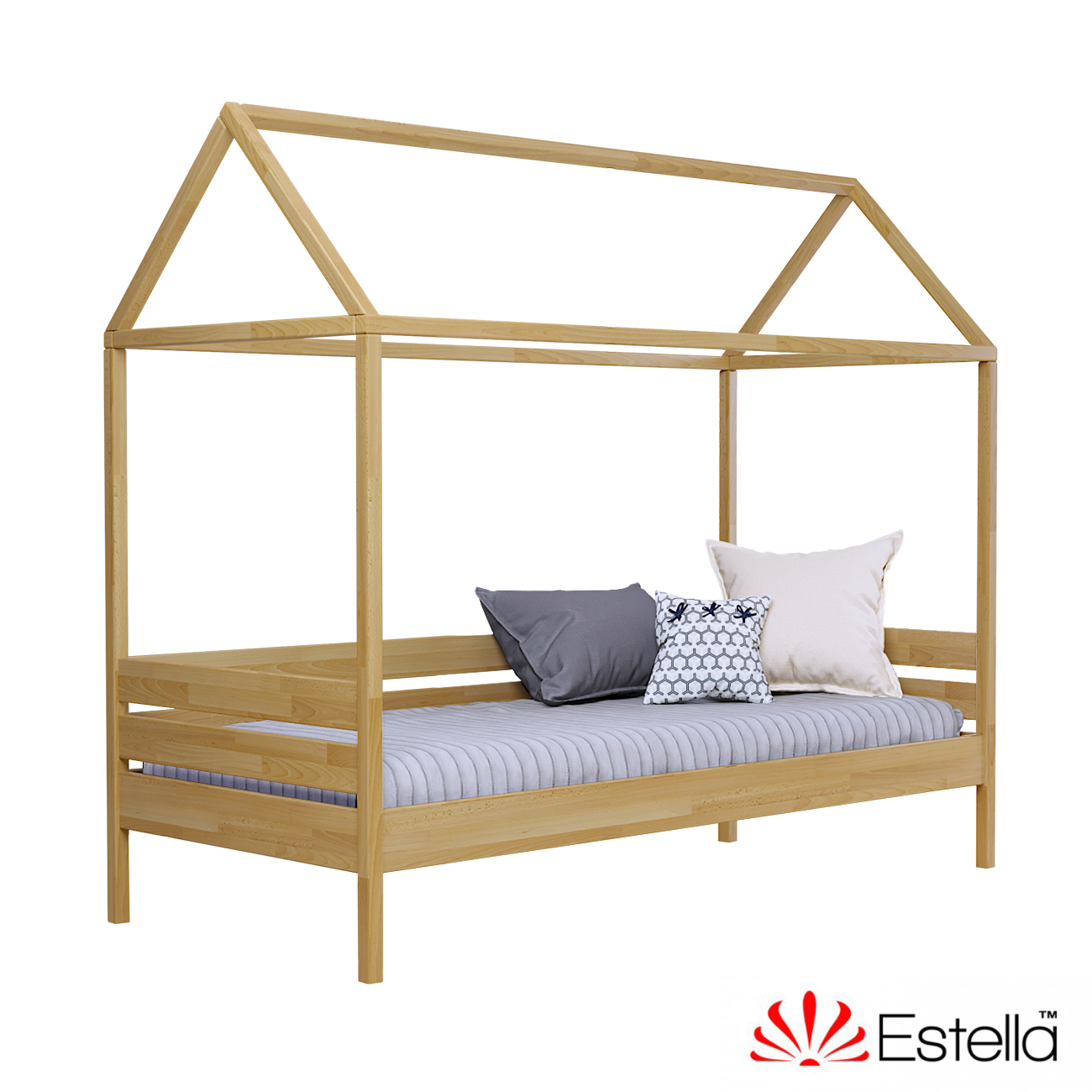 

Кровать детская Амми без ящиков Estella 80х190 102 - бук Щит Л25