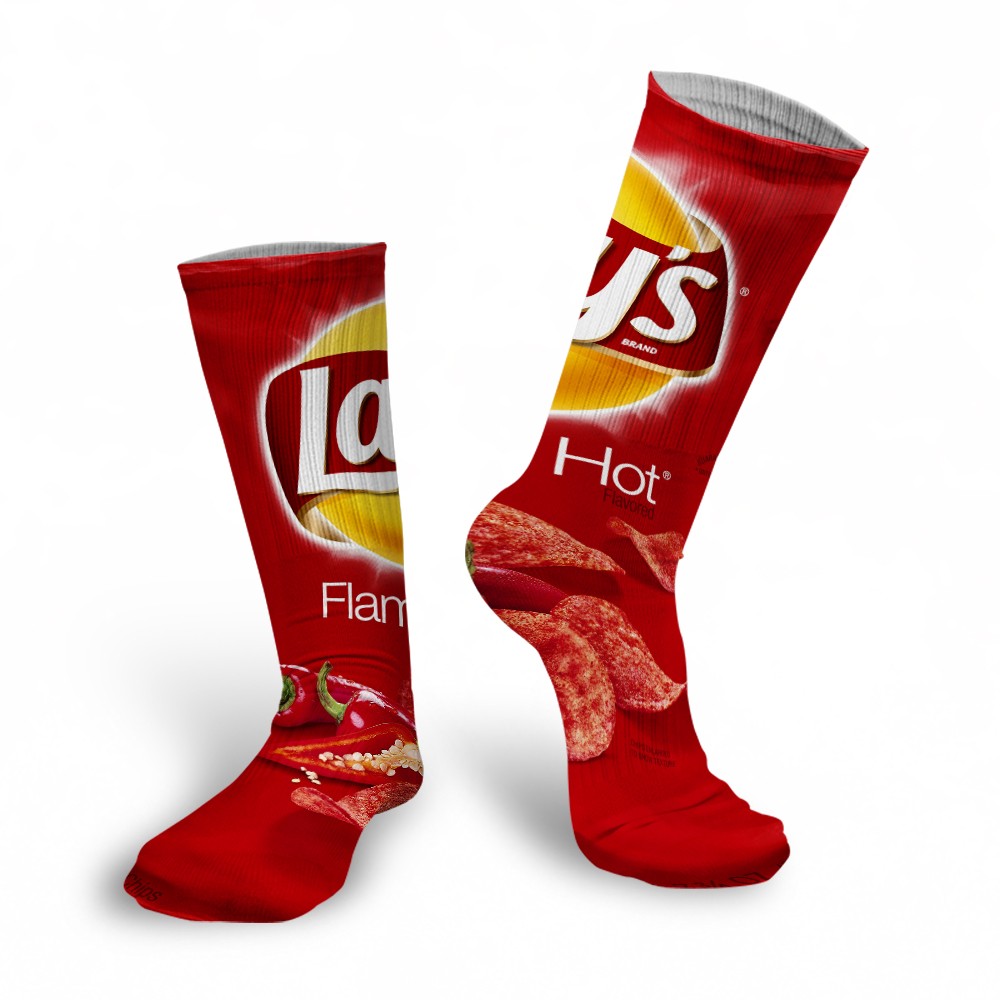 

Носки Lays в стиле пачки от чипсов