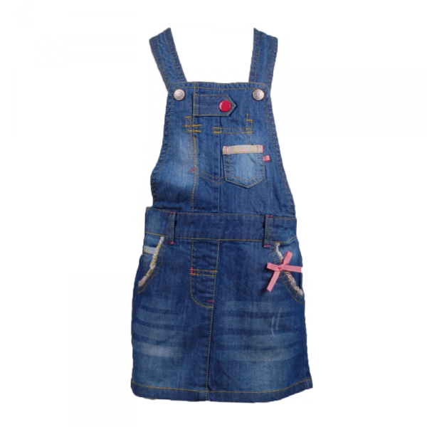 

Сарафан джинсовый с цветами 2 года (87 см) Z 50253-jeans голубой цвет