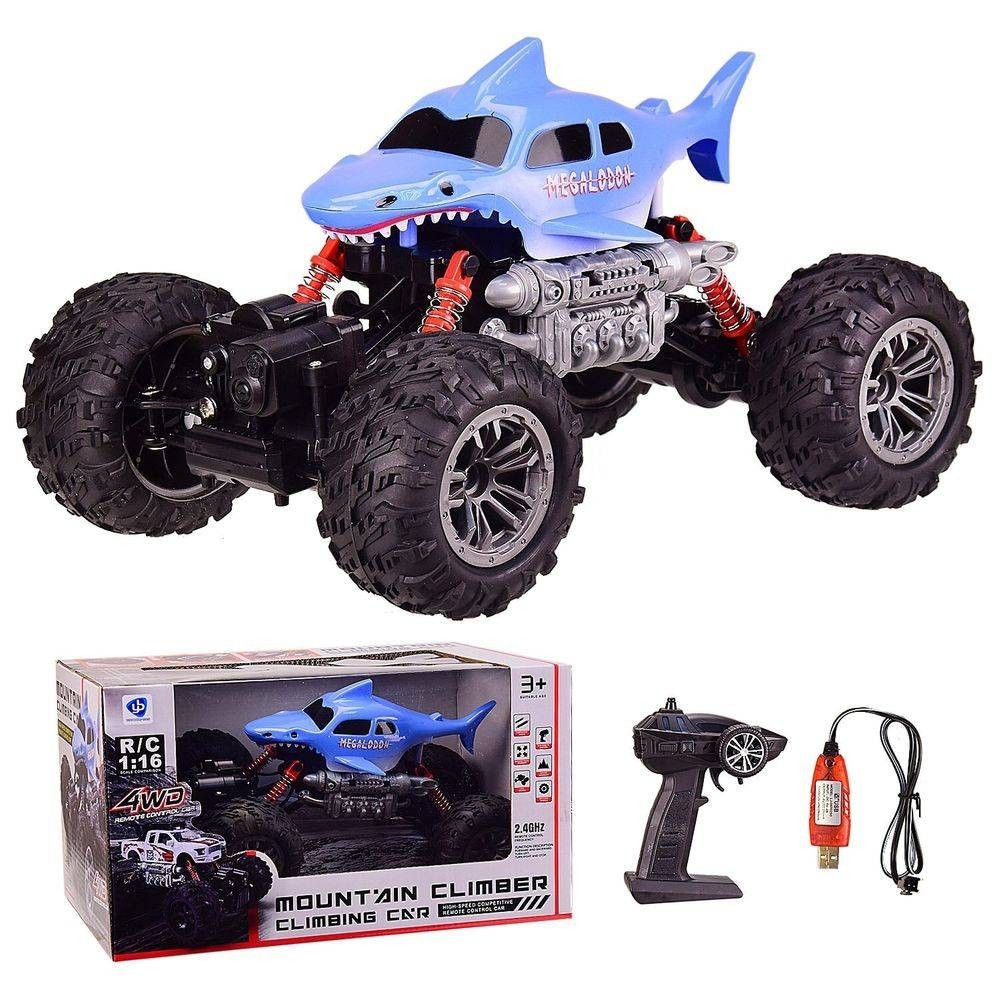 

Автомобиль Megladon Monster Truck YB-toys на радиоуправлении в масштабе 1:24 аккумуляторная резиновые колеса 30 см 0088-8S