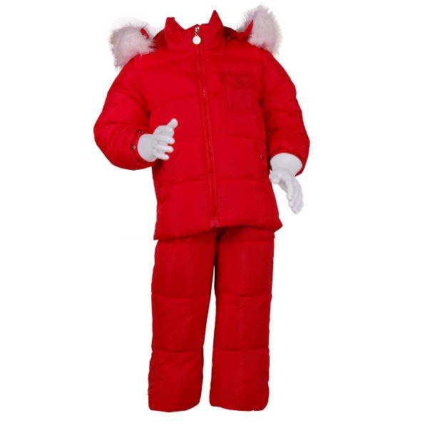 

Зимний костюм с опушкой 3 года (98 см) O 70021-red красный цвет