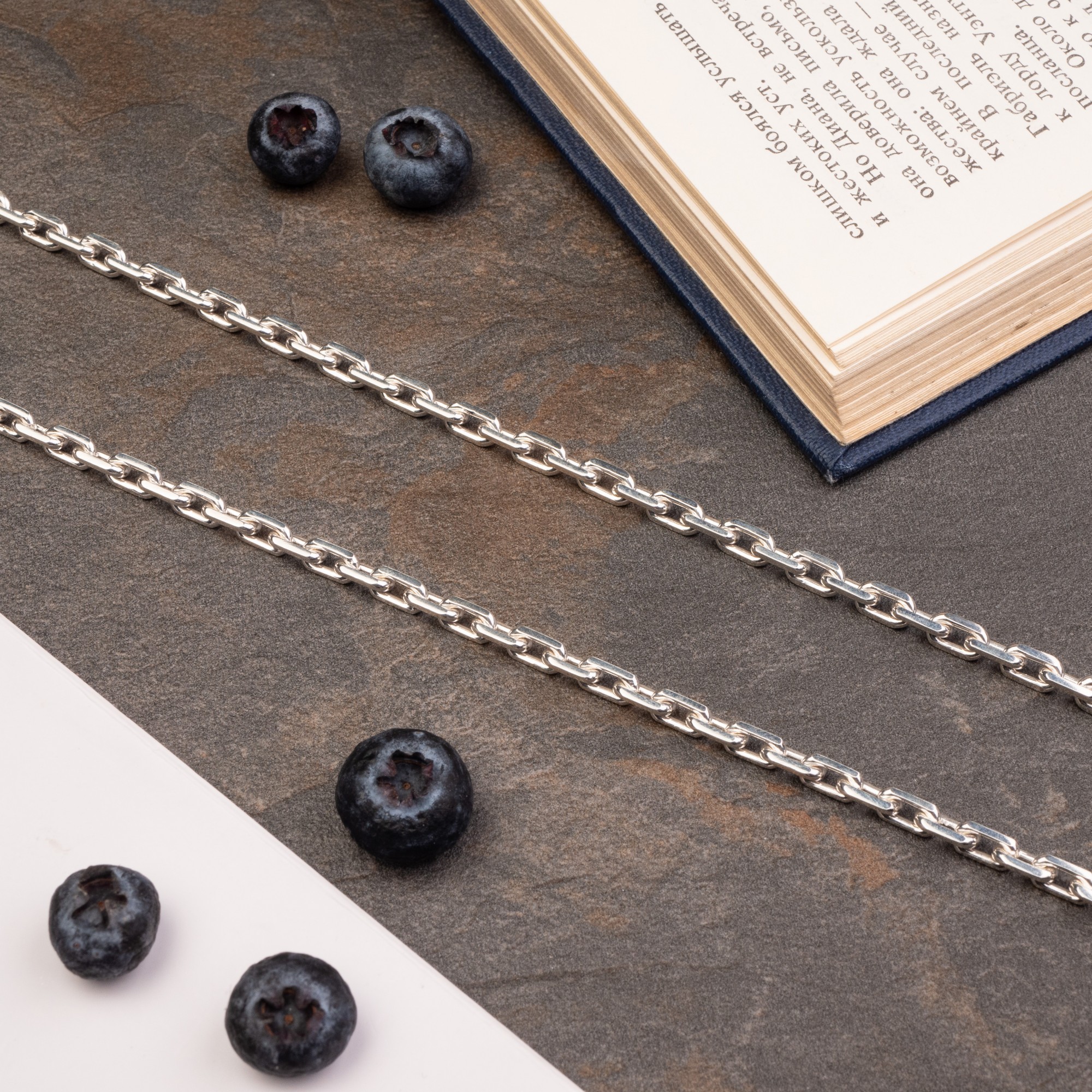 

Серебряная цепочка Якорь 50 см 30,2 грамм арт 120
