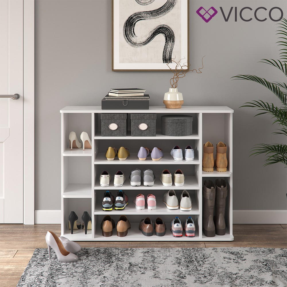 

Стеллаж для обуви Vicco Levin, белый