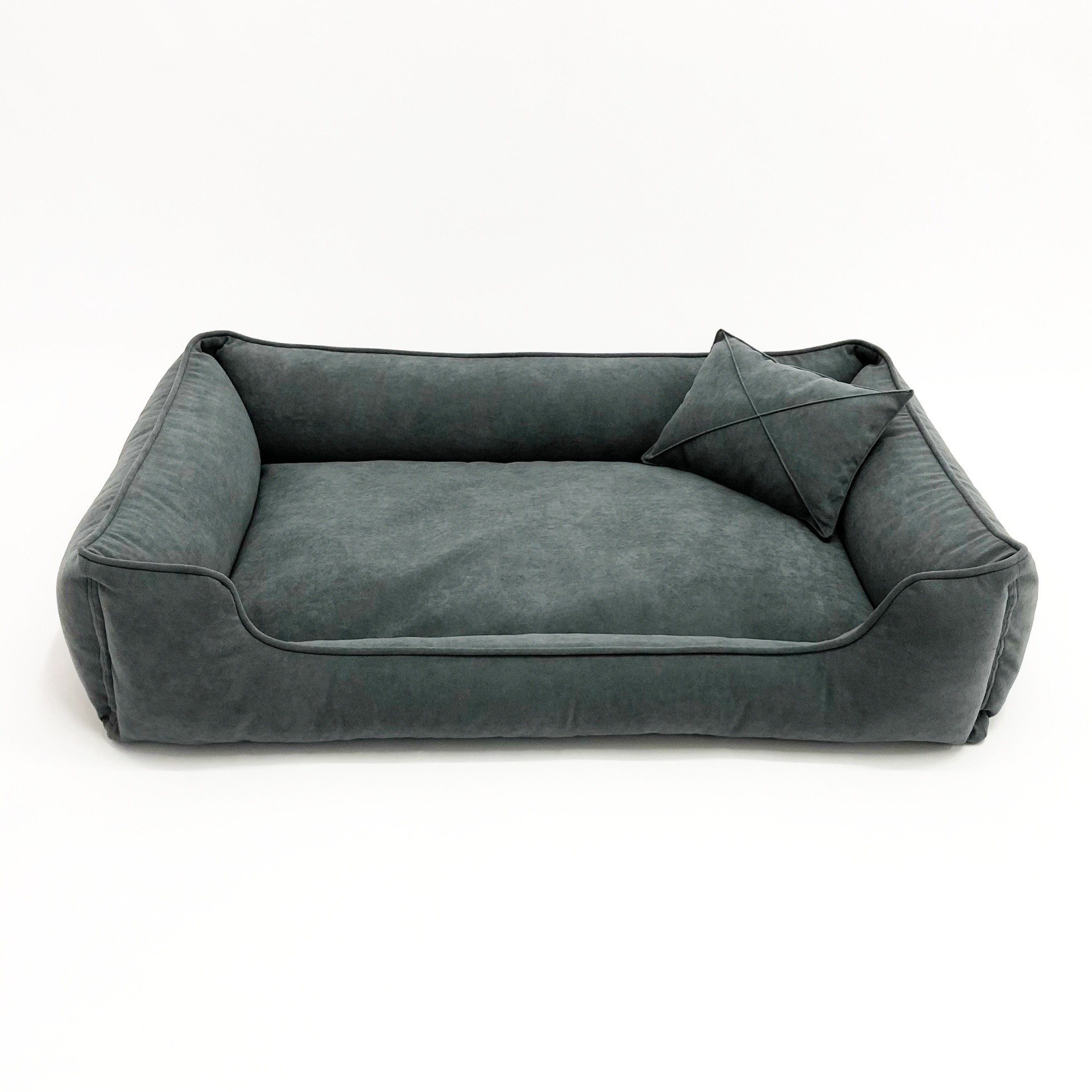 

Лежак для собак Mamo pets Comfortable Divotex Omega Велюр Light Grey L (90×60×22 см)