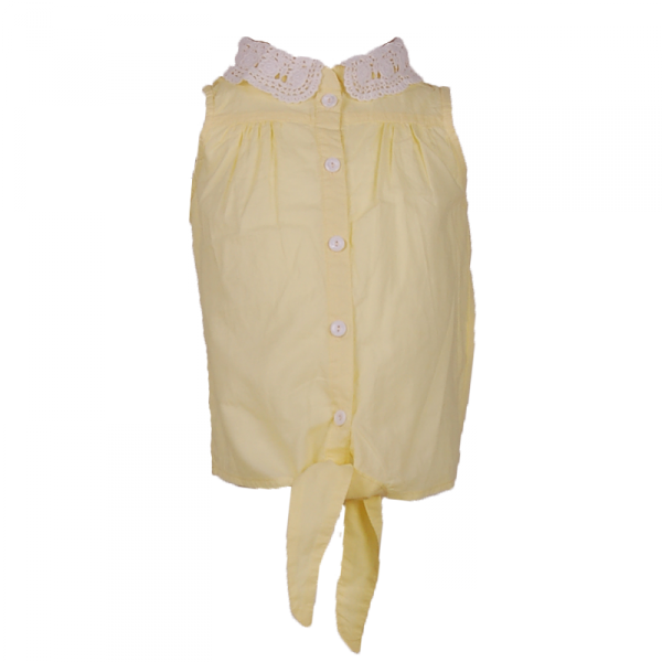 

Рубашка с кружевным воротником 4 года (104 см) Z 30058-yellow желтый цвет