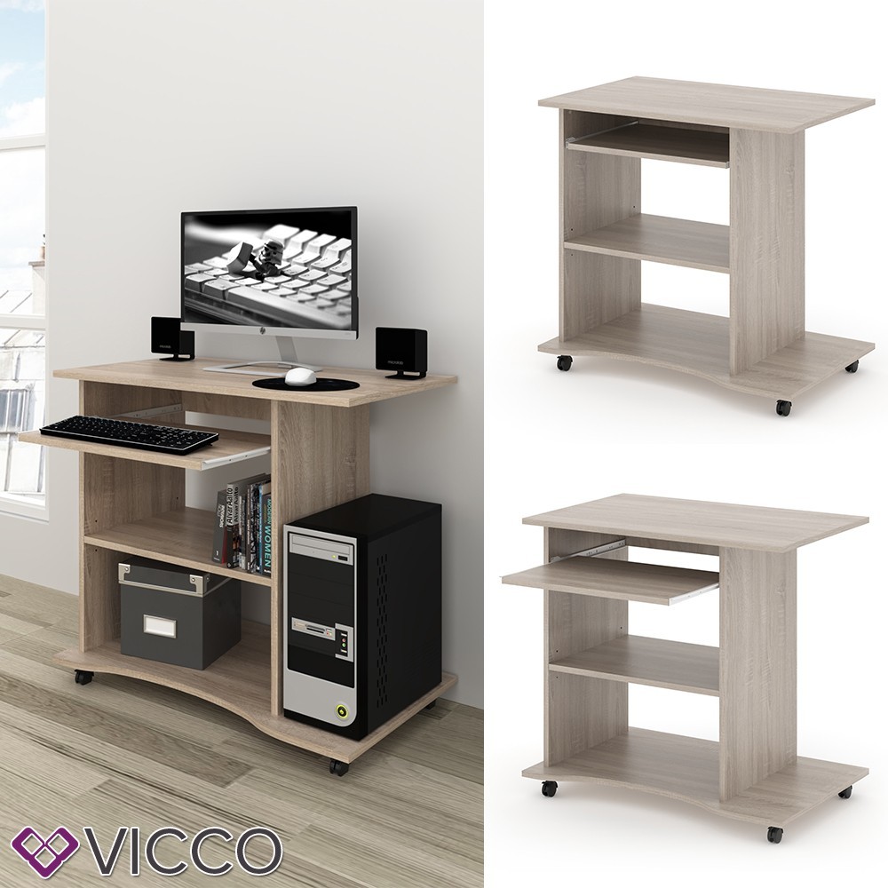 

Компьютерный стол на колесах Vicco Harm, сонома