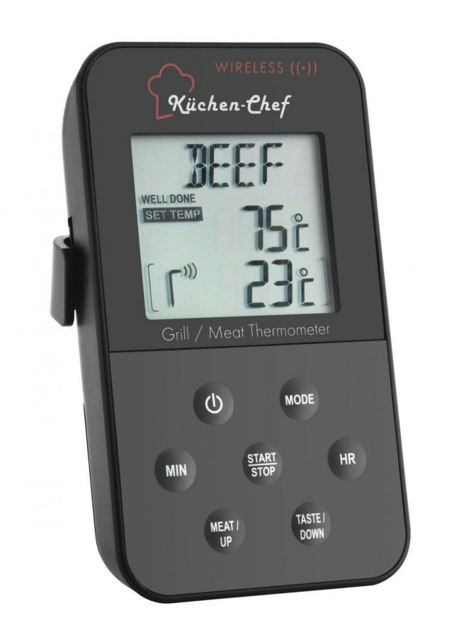 

Термометр для духовки или гриля цифровой TFA "Küchen-Chef" внешний радиодатчик 60x21x105 мм 141504