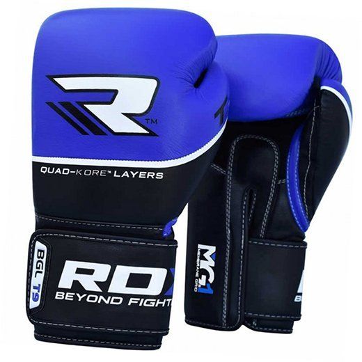 

Боксерские перчатки RDX Quad Kore RDX Inc 14oz Черно-синий (37260019)