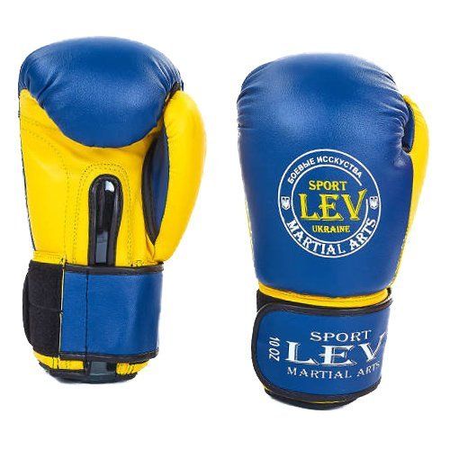 

Перчатки боксерские LV-4281 Lev Sport 12oz Сине-желтый (37423006)