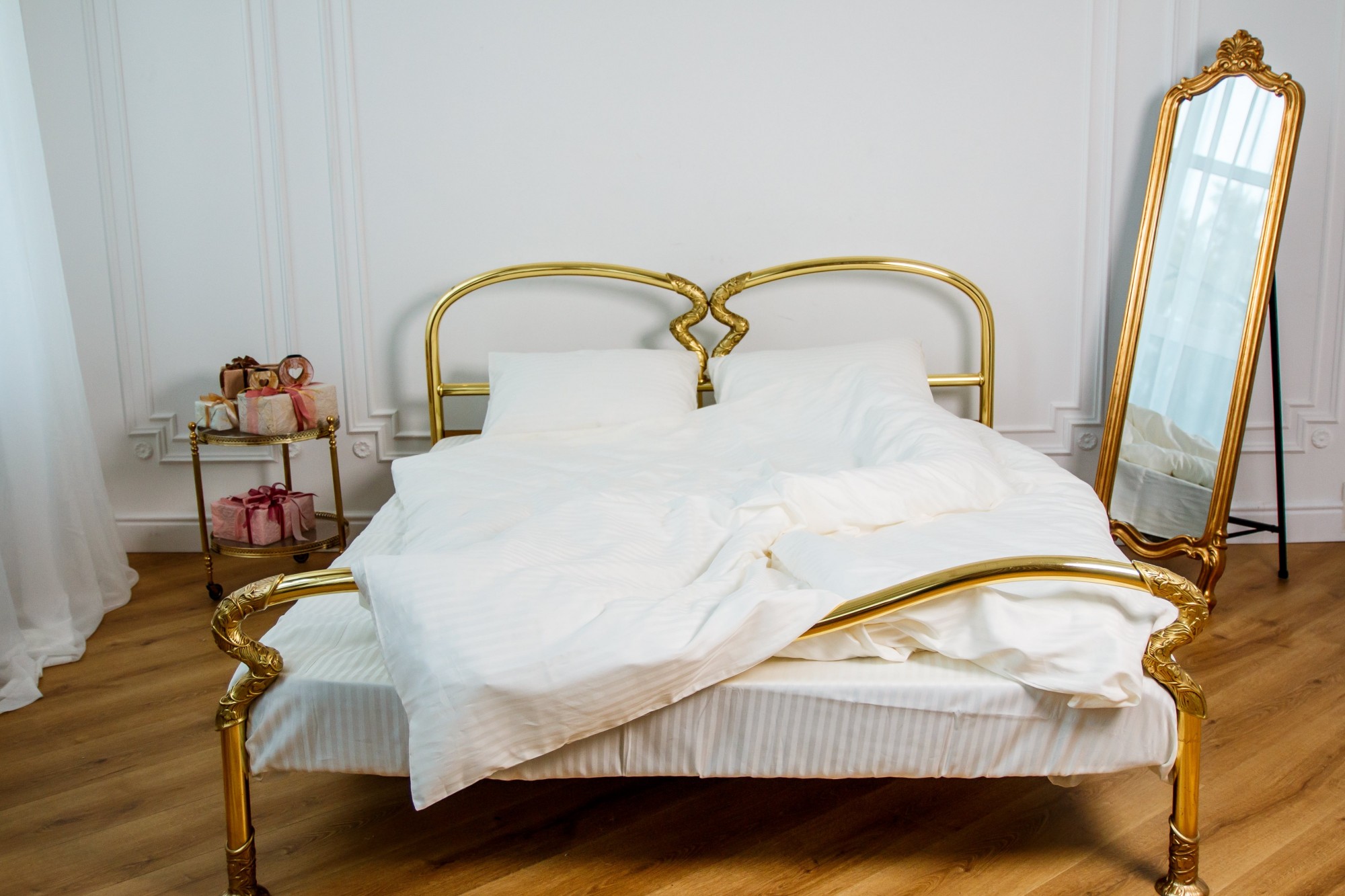 

Постельное бельё Textile Hygge сатин страйп 200х220 кремовый 303312001