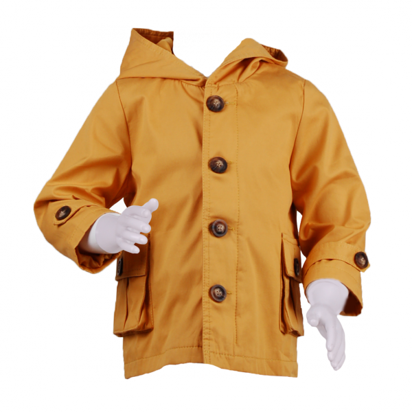

Плащ с капюшоном 2 года (87 см) Z 10121-yellow желтый цвет